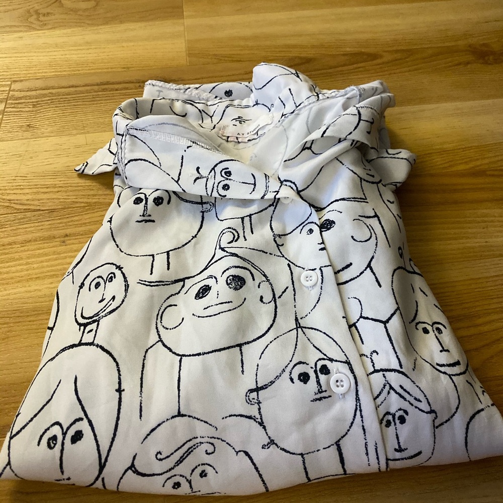 Faces button down shirt